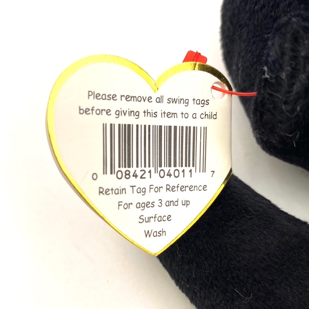 Ty Beanie Baby - 1994 Blackie the Bear - Retired - Picture 9 of 11